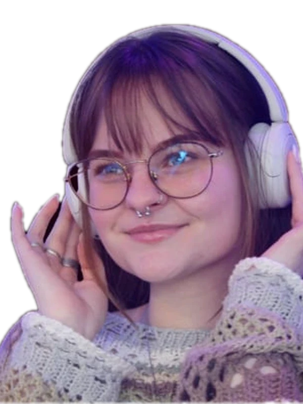 Someone wearing a pair of white headphones, from Juice FM Cork’s own artwork